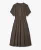 Bobeu Shirred Flare Long Dress_Brown 7156337002
