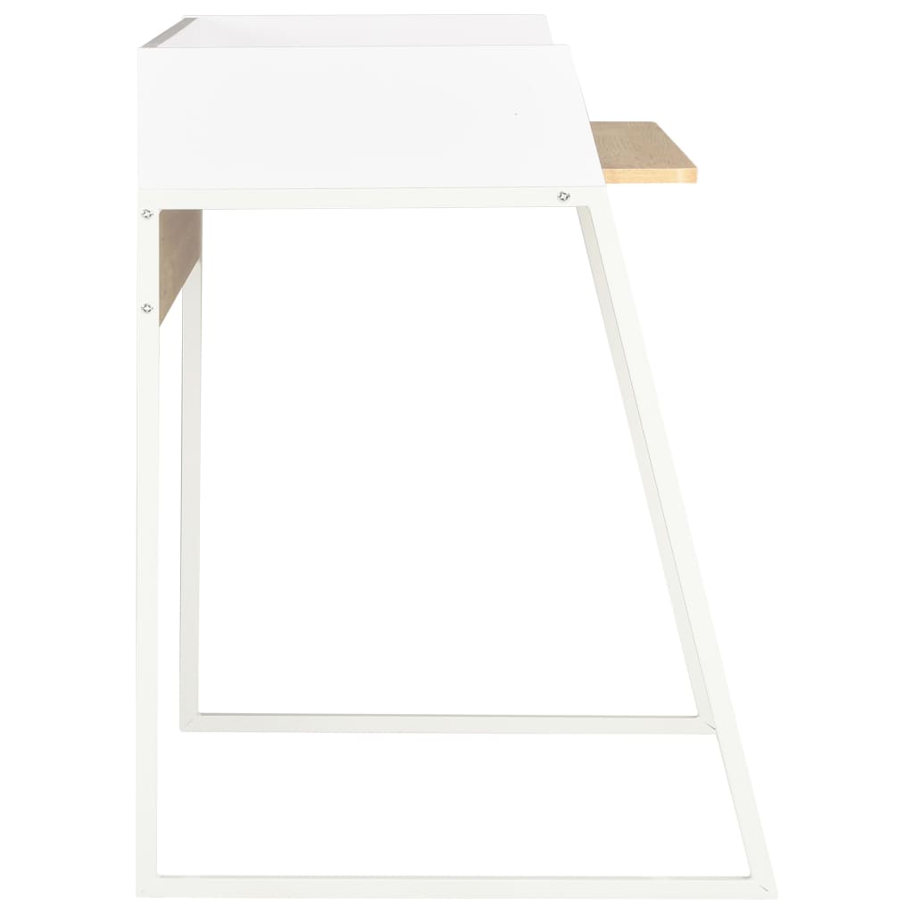 Desk in White and Oak 90 x 60 x 88 cm