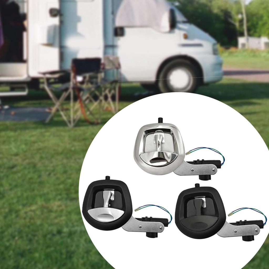 RV Door Lock Home Door Handle Latch Assembly Waterproof RV Storage Lock Door Latch Handle for Cargo Hauler Trailer Car