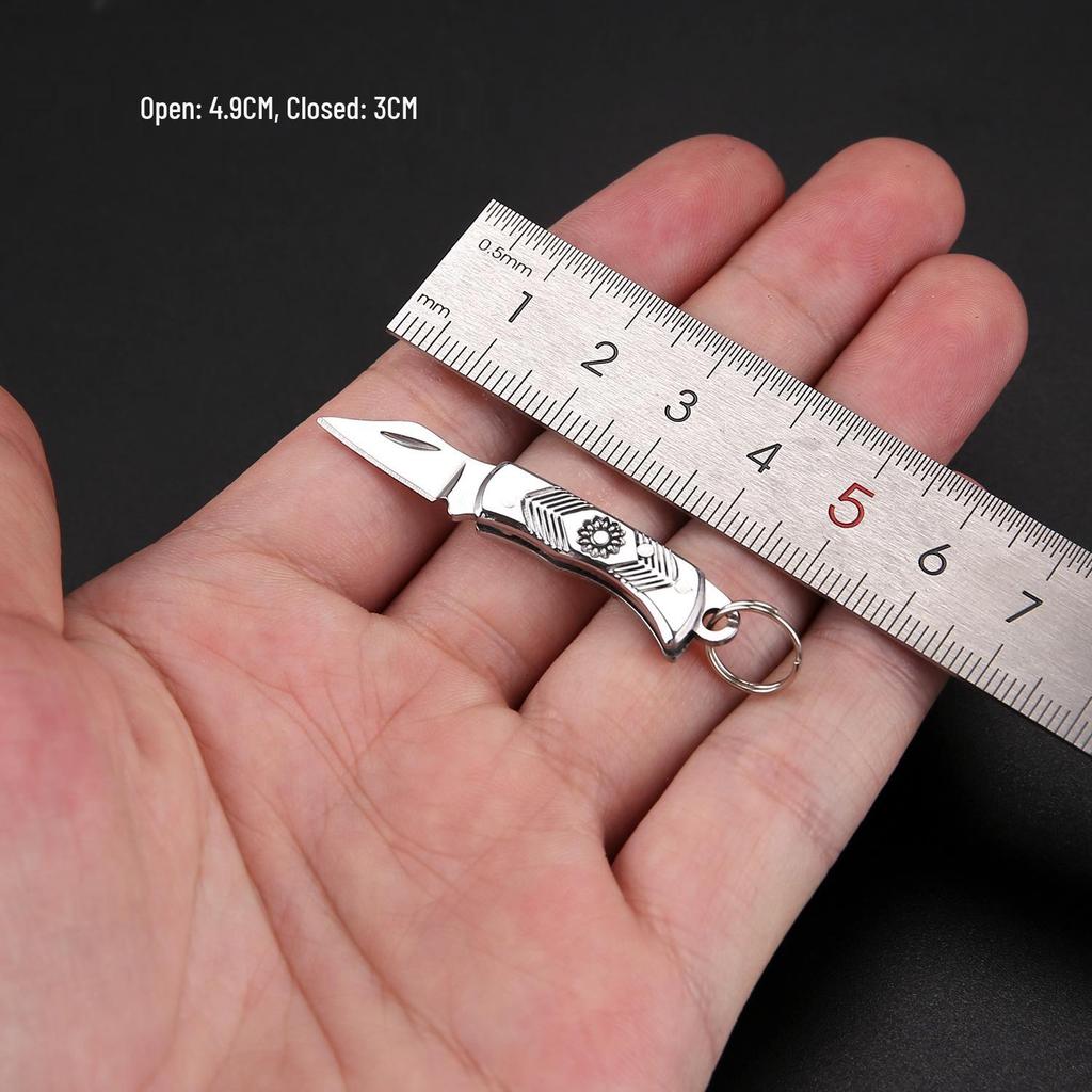 Mini Folding Pocket Keychain Knife - Compact, Portable, and Convenient