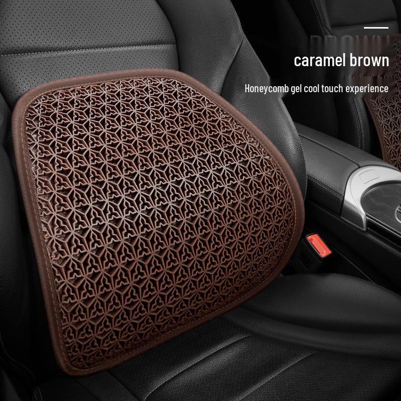 Zhongheng Yaz Buz İpeği Petek Jel Havalandırmalı Araba Bel Desteği Yastığı