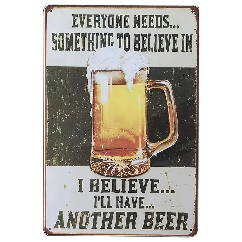Vintage Beer Brand Metal Sign Plaque Metal Tin Sign Poster Decoration For Workshop Pub Kitchen Club Man Cave Bar Home Wall Decor