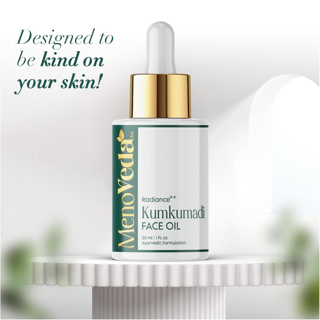 Menoveda Kumkumadi Face oil For glowing skin | Reduces Fine Lines & Wrinkles | Improves Elasticity | Antioxidant-Rich Anti-Ageing Formulation for D