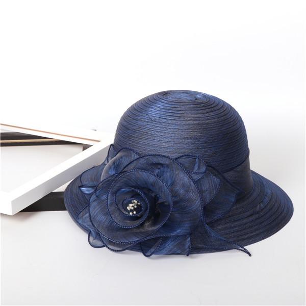Foldable Organza Summer Women S Cool Hat Basin Hat Sun Hat Sun Hat Sun Hat Flower Big Edge Sun Protection Bucket Hat M（56-58cm）
