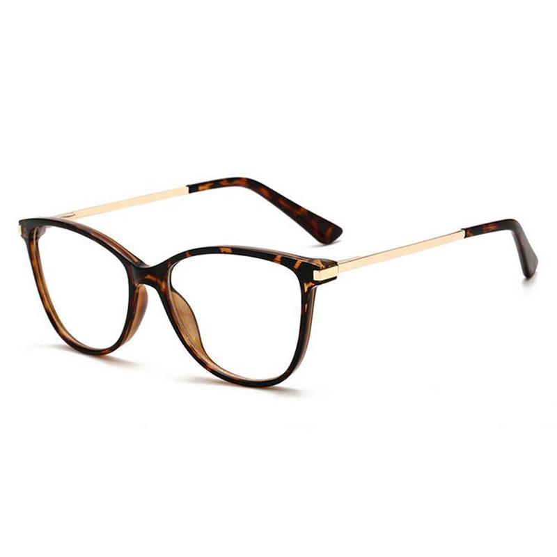 Anti Blue Light Cat Eye Myopia Glasses Women Brand Designer Spring Leg Prescription Spectacles Frame Diopter 0 -0.5 -0.75 To -6