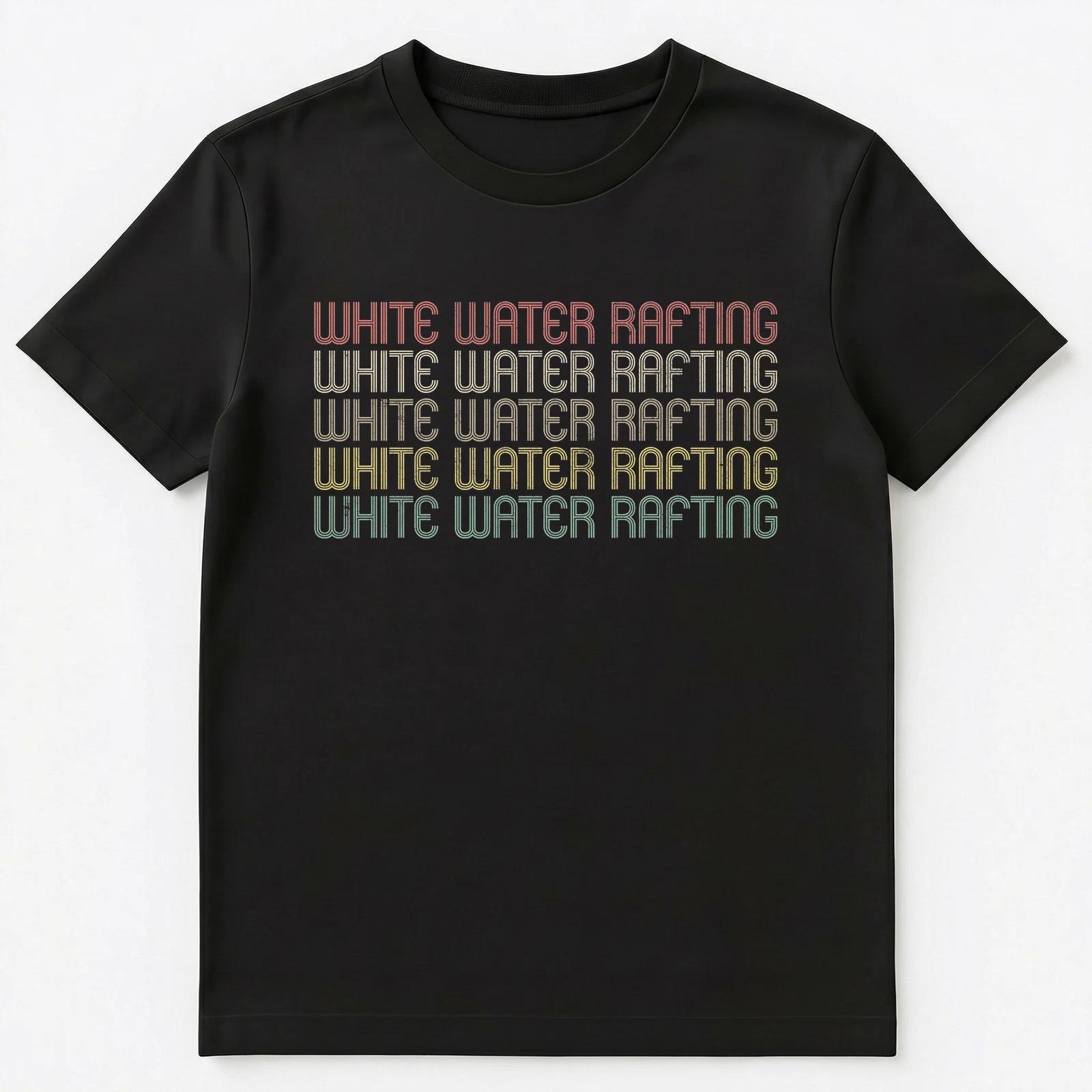 Retro Style White Water Rafting Unisex T-Shirt S