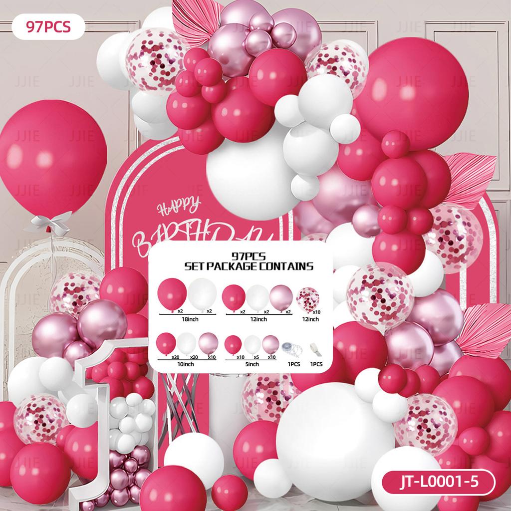 Balloon Chain Arch Set Scene Arrangement Premium Atmosphere Opening Birthday Party Decorations Anniversary Package