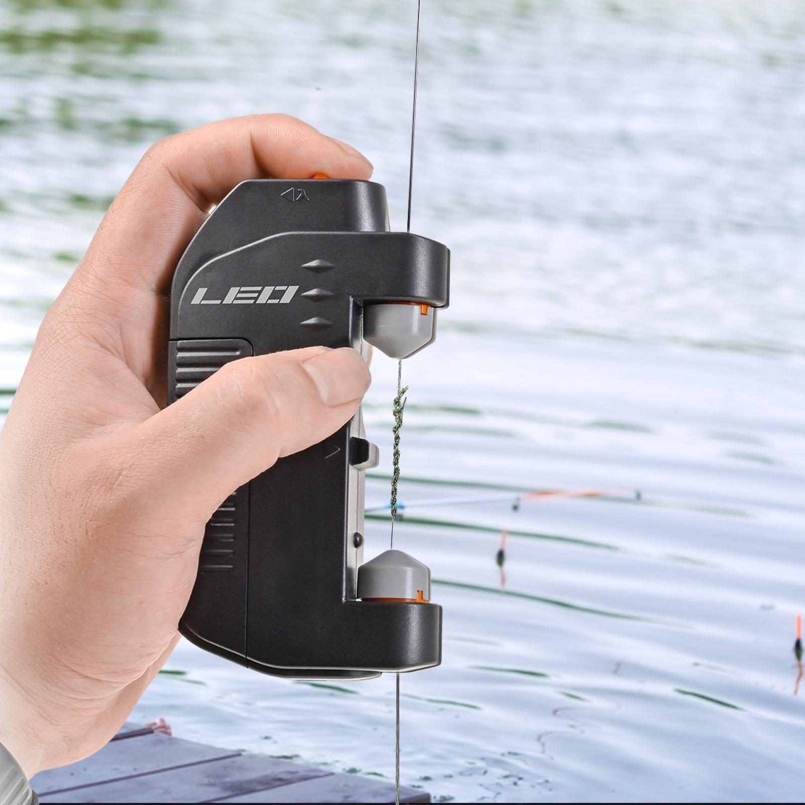Electric Fishing Line Knotter Quick Assist Luya Fish Hook Line GT Electric Knotter Fishing Reel Fishing Gear Accessories nero