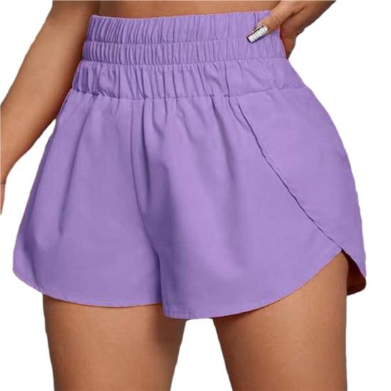 Dámské Letní šortky Sportovní šortky Vysoký elastický pas Volný Měkký Rychleschnoucí Prodyšný dělený lem Dámská Jogging Gum Mini šortky