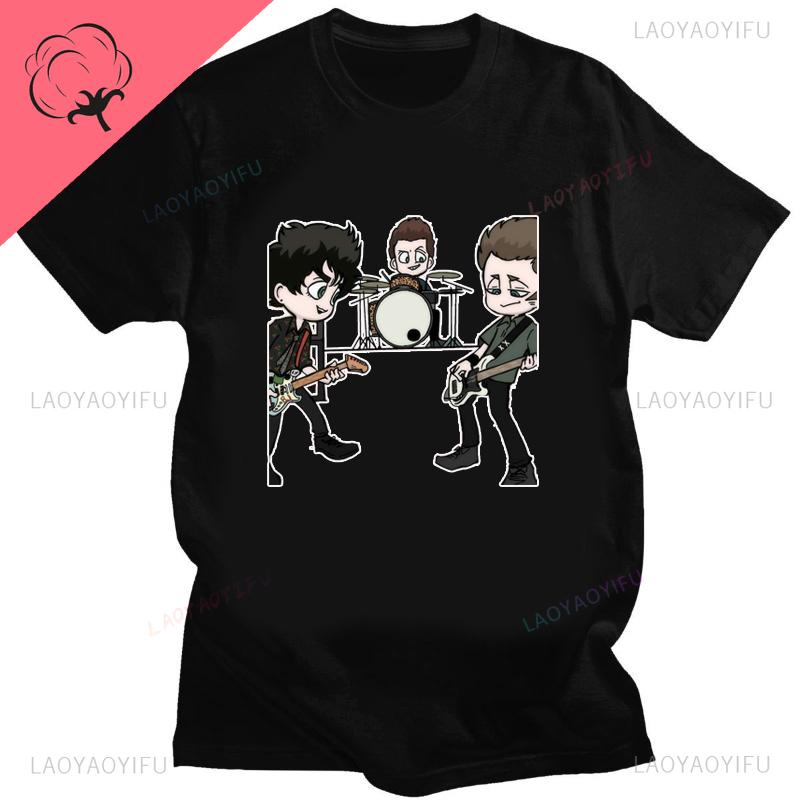 Green Day American Idiot Albuum Cover Tshirts Unisex Women Oversized Tshirts Novelty Funny Streetwear Summer Comfortable Tee