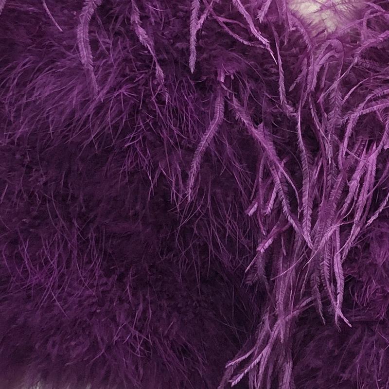 Ostrich fur turkey fur coat women's fur top short winter cotton winter