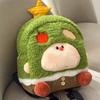 Large Capacity Cartoon Plush Backpack Reusable Christmas Tree Backpack Animal Stuffed Toy   Kids