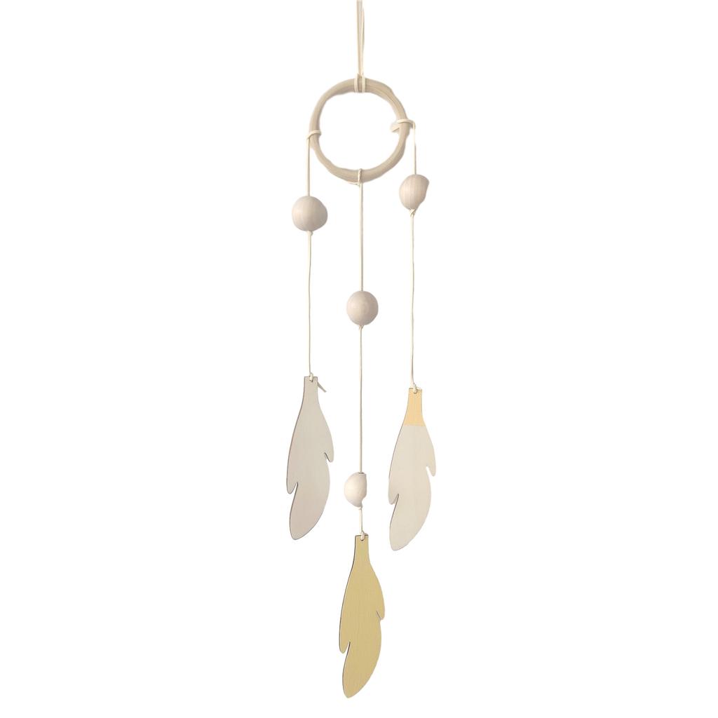 DIY Wood Feather Ornament Pendant Bunting Party Decoration for All Gatherings Lovely Addition to Dorm Photo Props
