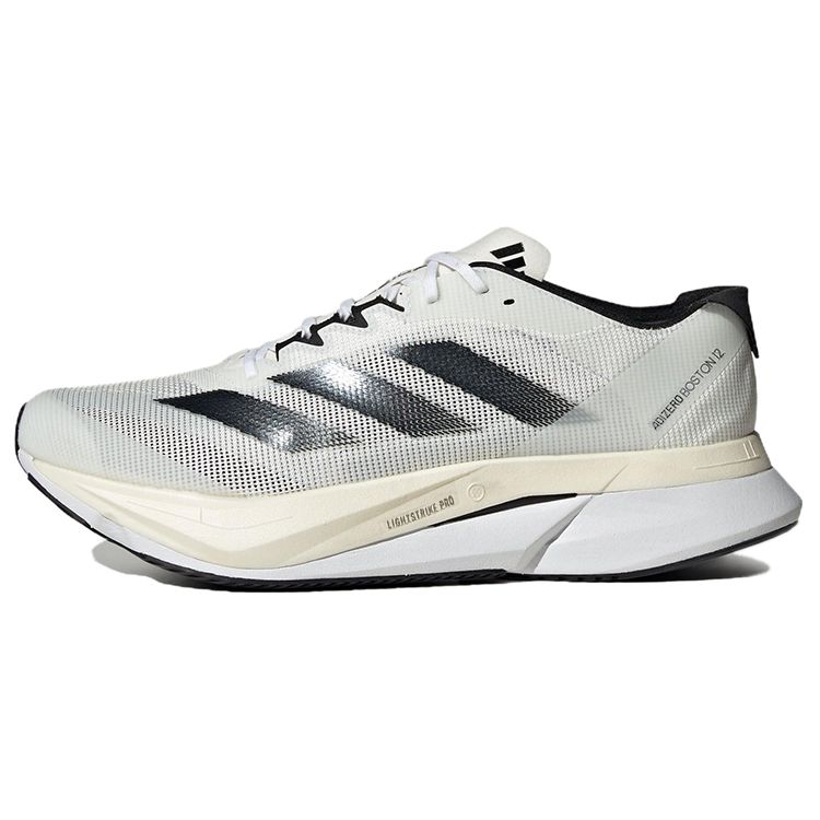 Adidas Adizero Boston 12 Cloud White Core Black Night Metallic Unisex ID4236 42.5
