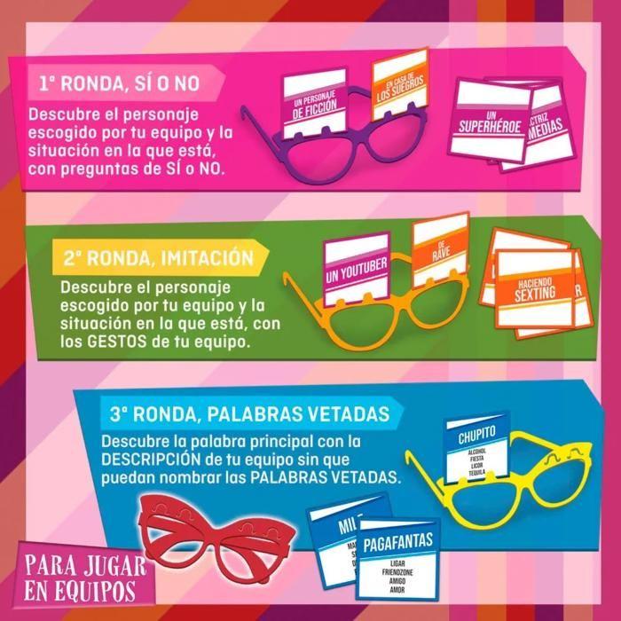 Jeu de fête - BORRAS - Night Out - 3 dynamiques - 4 verres inclus - Pour adultes et enfants