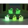 50Pcs Luminous Mini Glitter Ducks With Glasses Miniatures Duck  Micro Landscape Diy Accessories Mini Ducks Home Diy Craft Decor