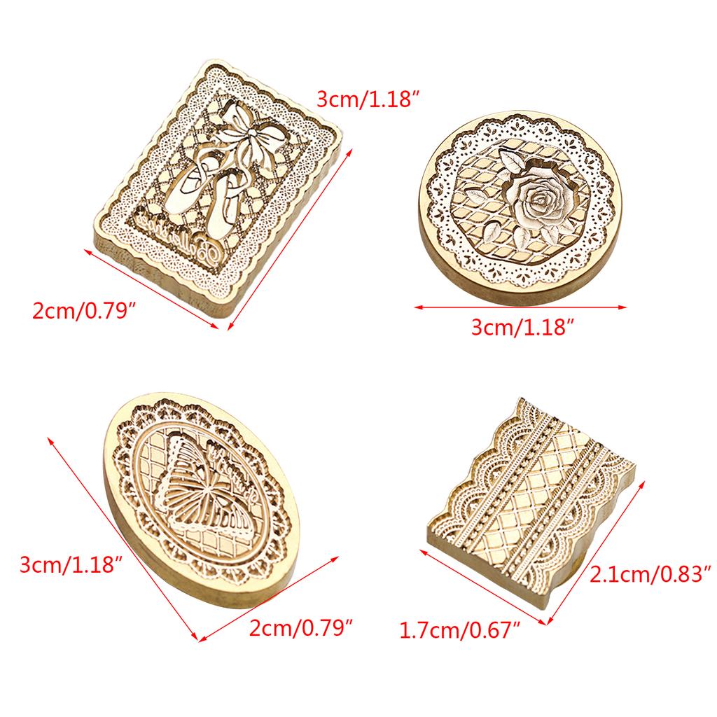 Lace Series Wax Stamp DIY Handicraft Practical Tool Artifact Supplies for Children Adult DIY Crafts Household Supplies