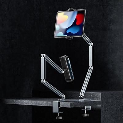 Bureaubed Tablet Standaard Verstelbaar voor 4-12.9 Inch Mobiele Telefoons Tablets Aluminium Arm Bevestiging Ondersteuning voor iPad Pro Mini Xiaomi Tab