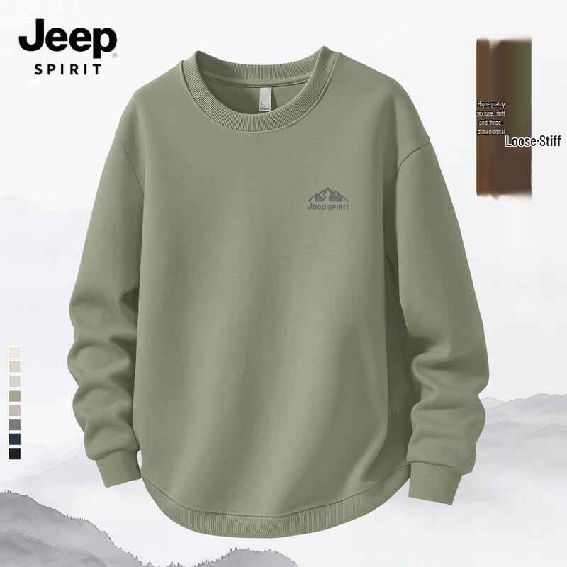 JEEP SPIRIT Men's 2025 Pullover Casual Sweatshirt