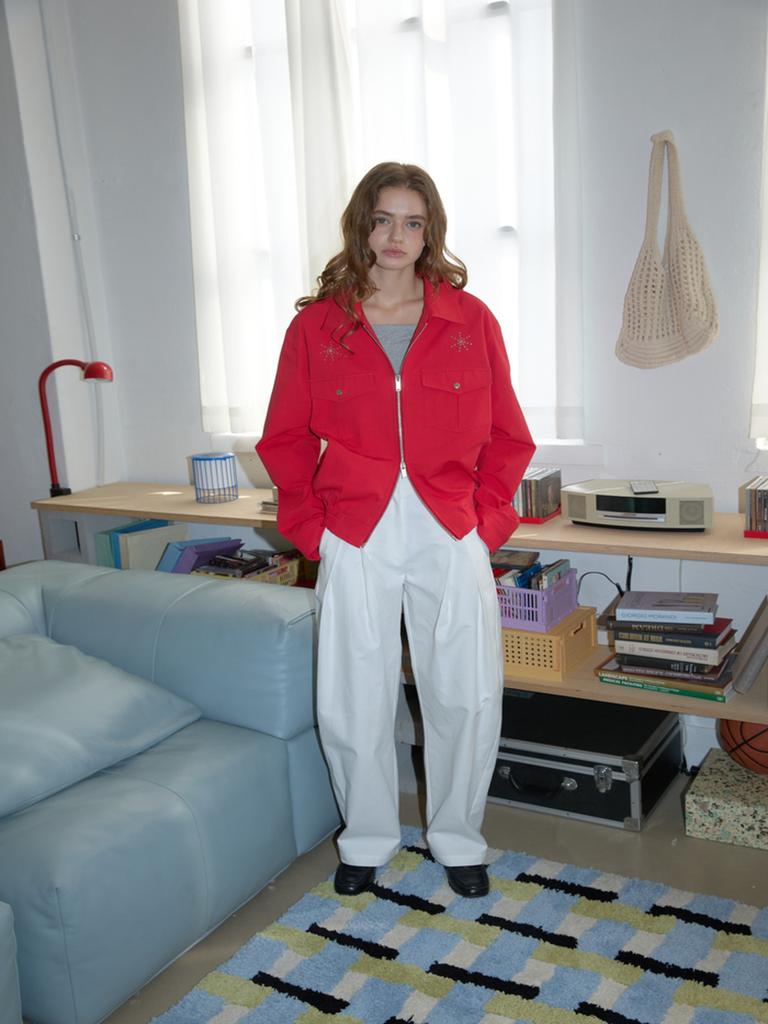 Naseohabi Double-Tuck Volume Pants_Off-White