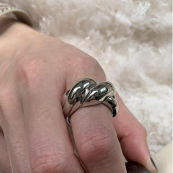Xiaohongshu S925 Sterling Silver Summer Ring: Women's High-End Niche Light Luxury, Non-Fading Silver Jewelry