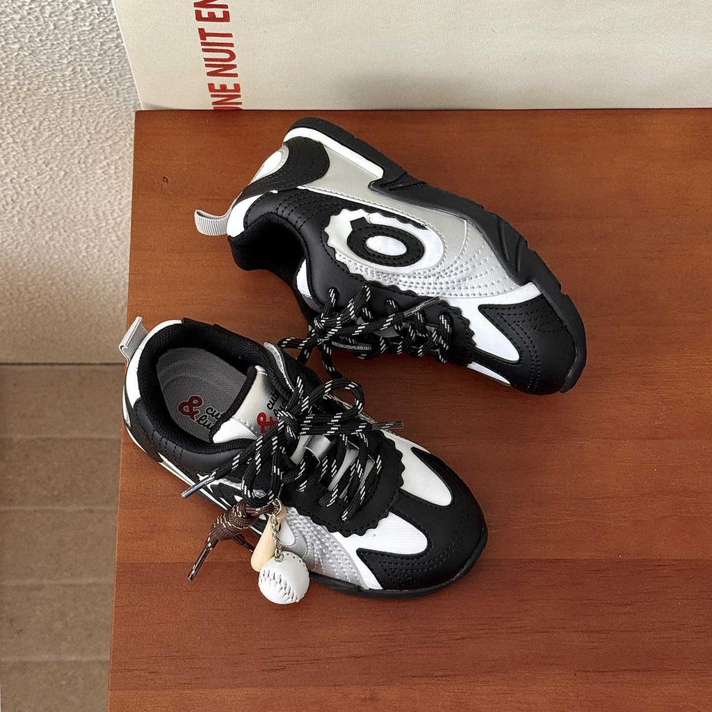 XSHX children's baseball function thin-soled sports board shoes Wenzhou classmates boys and girls autumn new retro decoration American style