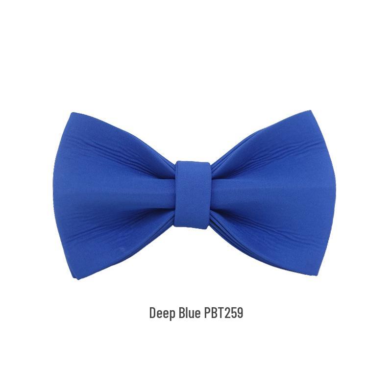 Handmade Dark Blue Dog Collar Bow - Cute PBT259 M (10x6cm)