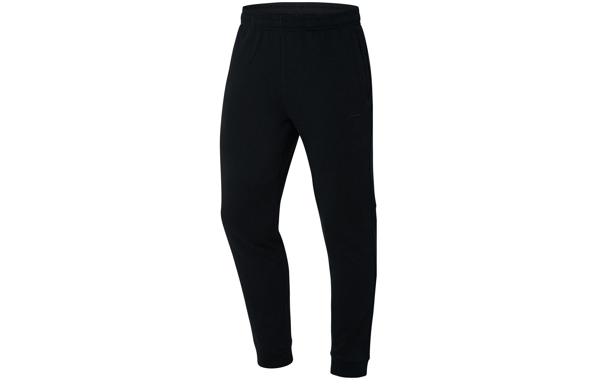Li Ning Badminton Collection Knitted Sweatpants Men s Black AKLQ875-1 L