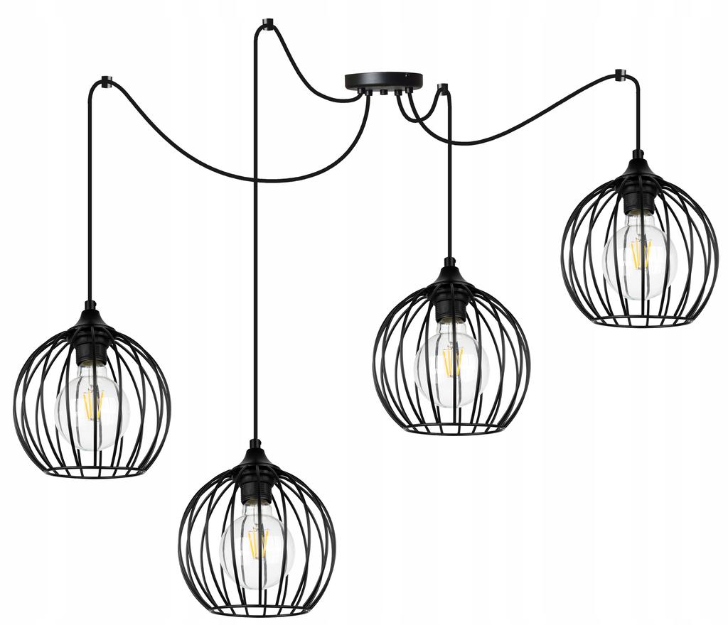 MODERN SPIDER HANGING LAMP, WIRE CEILING