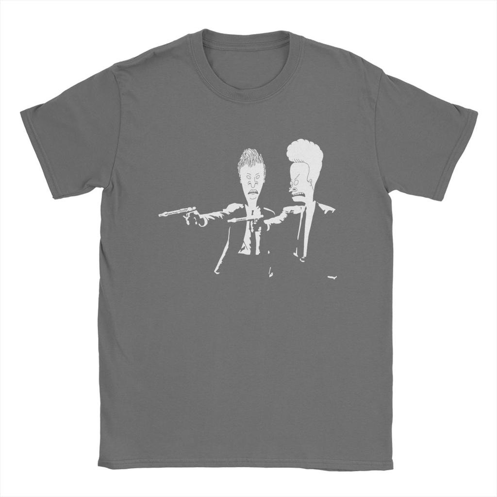 Beavis And Butthead Pulp Fiction Herre T-skjorter Kreativ T-skjorte Kortermet Rundhals T-skjorte 100% Bomull Trykk Klær