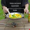 Portable Folding Stainless Steel Outdoor Grill and Pot Stand