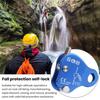 Fall Protection Self-locking Device Rope Clip Rustproof Corrosion Resistant High-Altitude Operation Mini Size Aluminum Magnesium Alloy Rope Clip