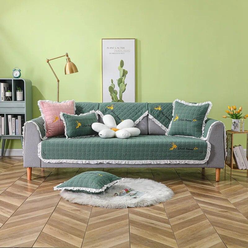 Universal Non Slip Sofa Cover Backrest Armrest Towel Furniture Protector Four Seasons Available for Living Room