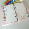 Flower Inner Refill Spiral Binder Paper 40Sheet Notebook Index Inside Page  Students