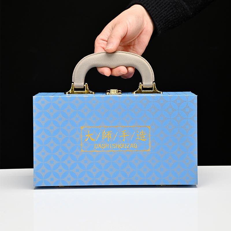 Tea set, Dehua Guyun ceramics, a complete set of high-end light luxury teapot, tea cup gift box, gift accompaniment