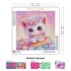 CHENISTORY Diamond Painting 5D DIY Cat Diamond Embroidery Full Drill Round Animal Mosaic Picture Rhinestones Wall Art Decortion