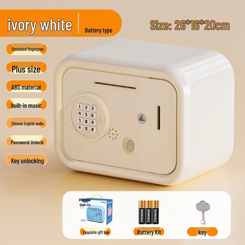 Fingerprint Piggy Bank 2025: Secure Password Lock, Large Capacity for Kids