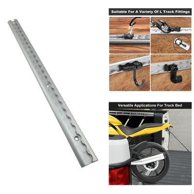Aluminum L Bed Rail Secure Loads Tie Down System for Enclosed Trailers, Caravan, , SUV, RV