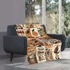 Halloween Horror Theme digital-printed polyester Bedroom velvet flannel cover blanket Fleece soft sofa cover blankets for beds