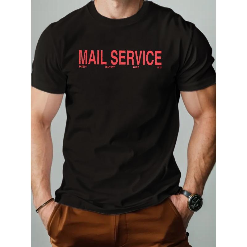 

European Size Summer Men s Fashion Print Short Sleeve T-Shirt 4XL чорний