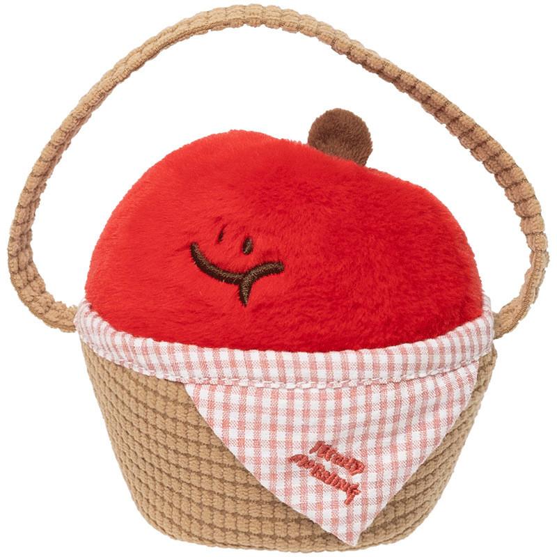 

Fruit Second Morning Basket Vegetable Plush Pendant Toy Cartoon Stuffed Doll Apple