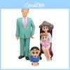 Crayon Shinchan Familien-PVC-Figurenset mit zusammenbaubaren Figuren für Sammler von Heimdekorationsartikeln