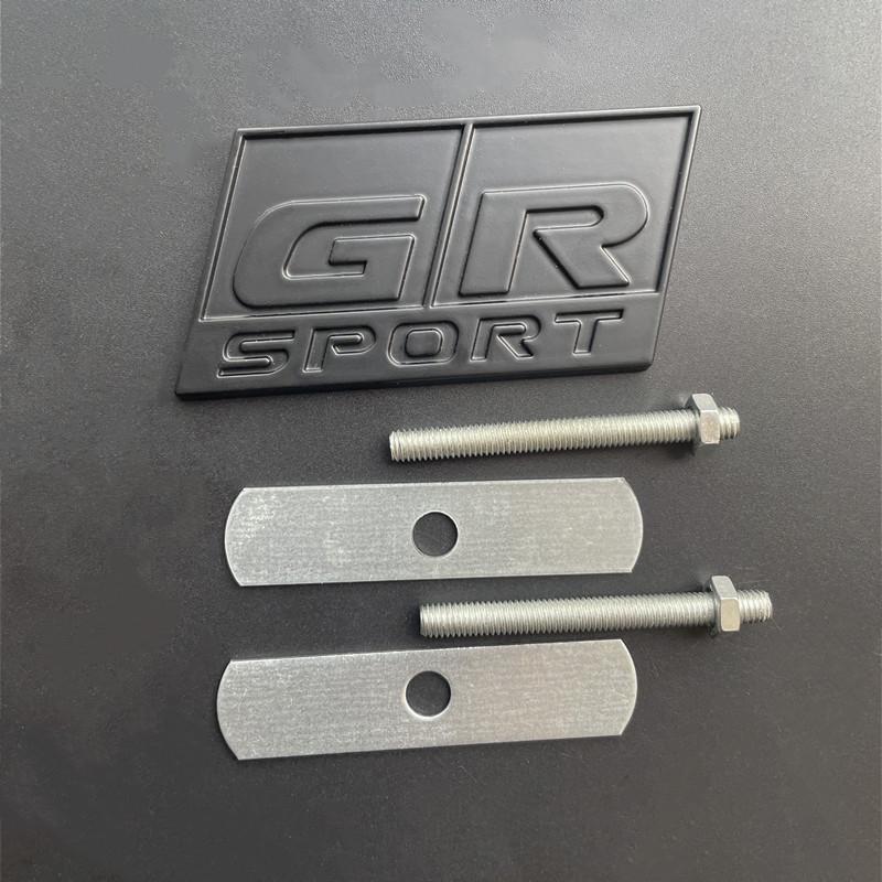 3D Metal GR Logo Car Front Grill Emblem Trunk Badge For Toyota Yaris CH R RAV4 Corolla Revo Hilux GR Sport Sticker Accessories HH0