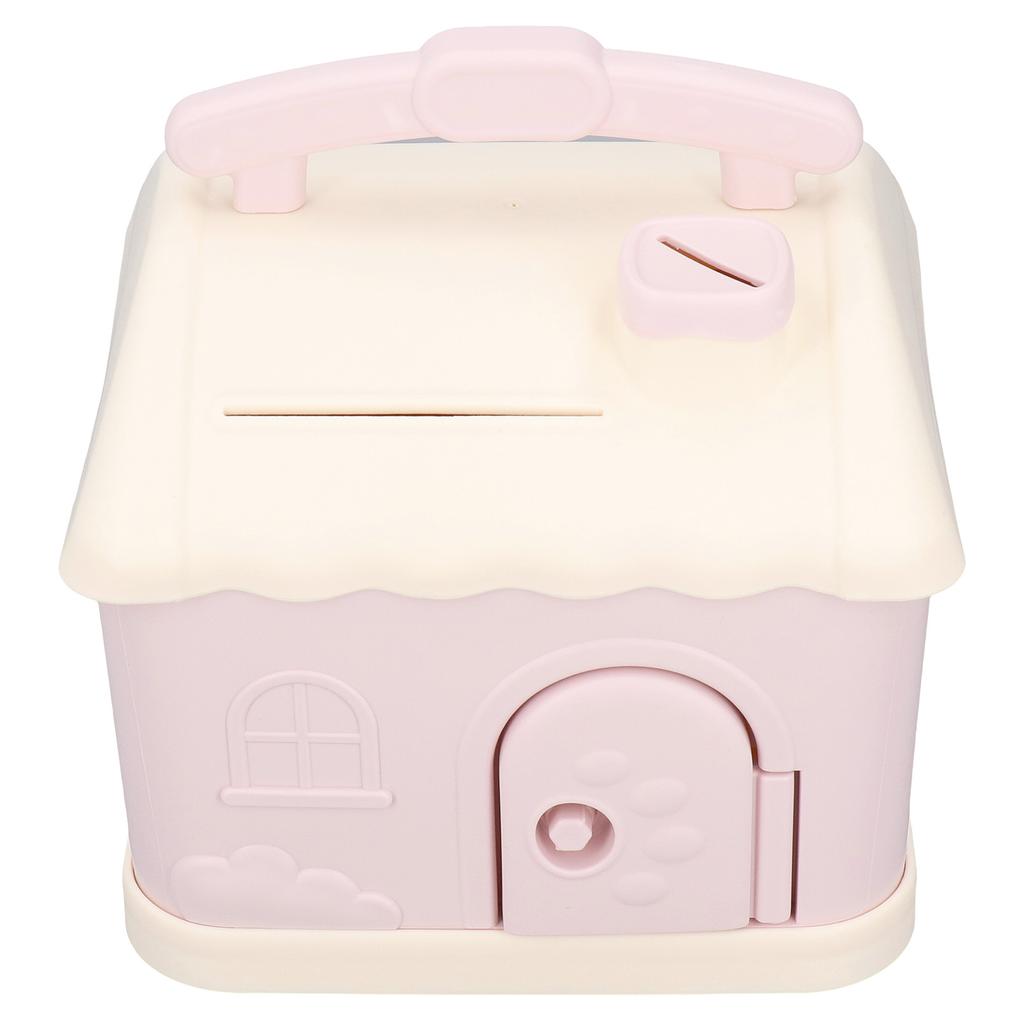 House Piggy Bank Cartoon House Design Develop Saving Habits Plastic Kids Piggy Bank for