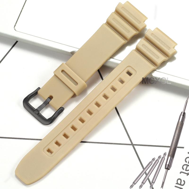 18mm Resin Replacement Strap For Casio F91W F108WH AE1200WH AE-1300WH W800H AE1000W F105W Mens Womens Watch Band Accessories