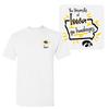 Iowa Hawkeyes Playful Sketch T Shirt - White