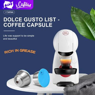 [YD-D1] Coffee Capsule Reusable Stainless Steel Filter Cup No Crema For Dolce Gusto Machine OBLO,Circolo,LUMMIO,PICCOLO XS,Mini me,Genio