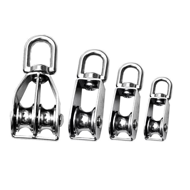 304 Edelstahl bewegliche Einzel- und Doppelrolle zum Heben und Ziehen - Mehrere Spezifikationen