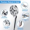 Upgraded Powerful Shower Head with 10 Spray Choice Adjustment Shower Head Multifunctional Shower Head for Bathroom
