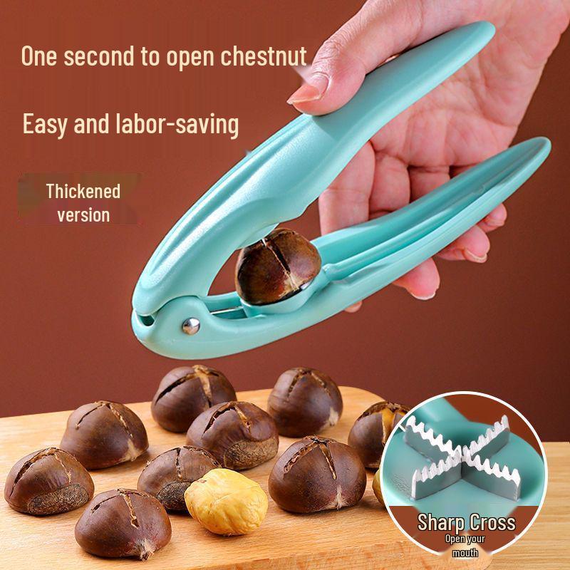 Chestnut Peeling Tool: Shell Opener & Cross-Cutting Scissors